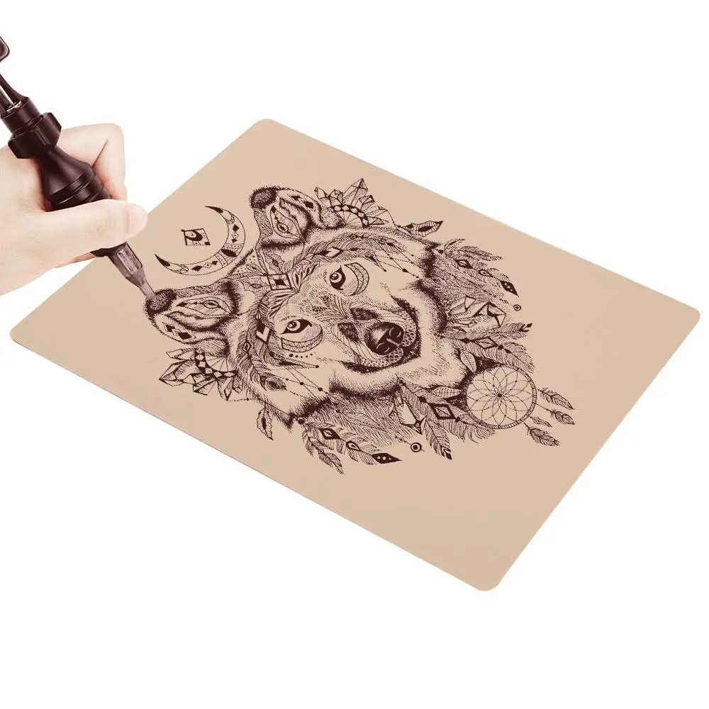 20/10/5/3/1PCS Tattoo Practice Skin Blank Fake Tattoo Skin Synthetic Leather for Permanent Makeup Tattoo Beginner Exercise Tool 5