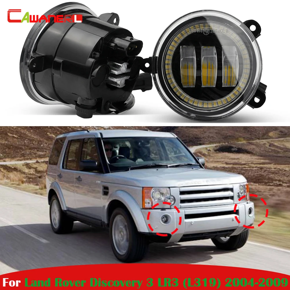1 Pair 30W H11 Car LED Fog Light Angel Eye Daylight DRL For Land Rover ...