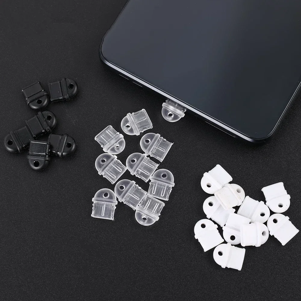 Elegant Silicone USB-C Dust Plug Charm – Anti-Dust Protective Cap