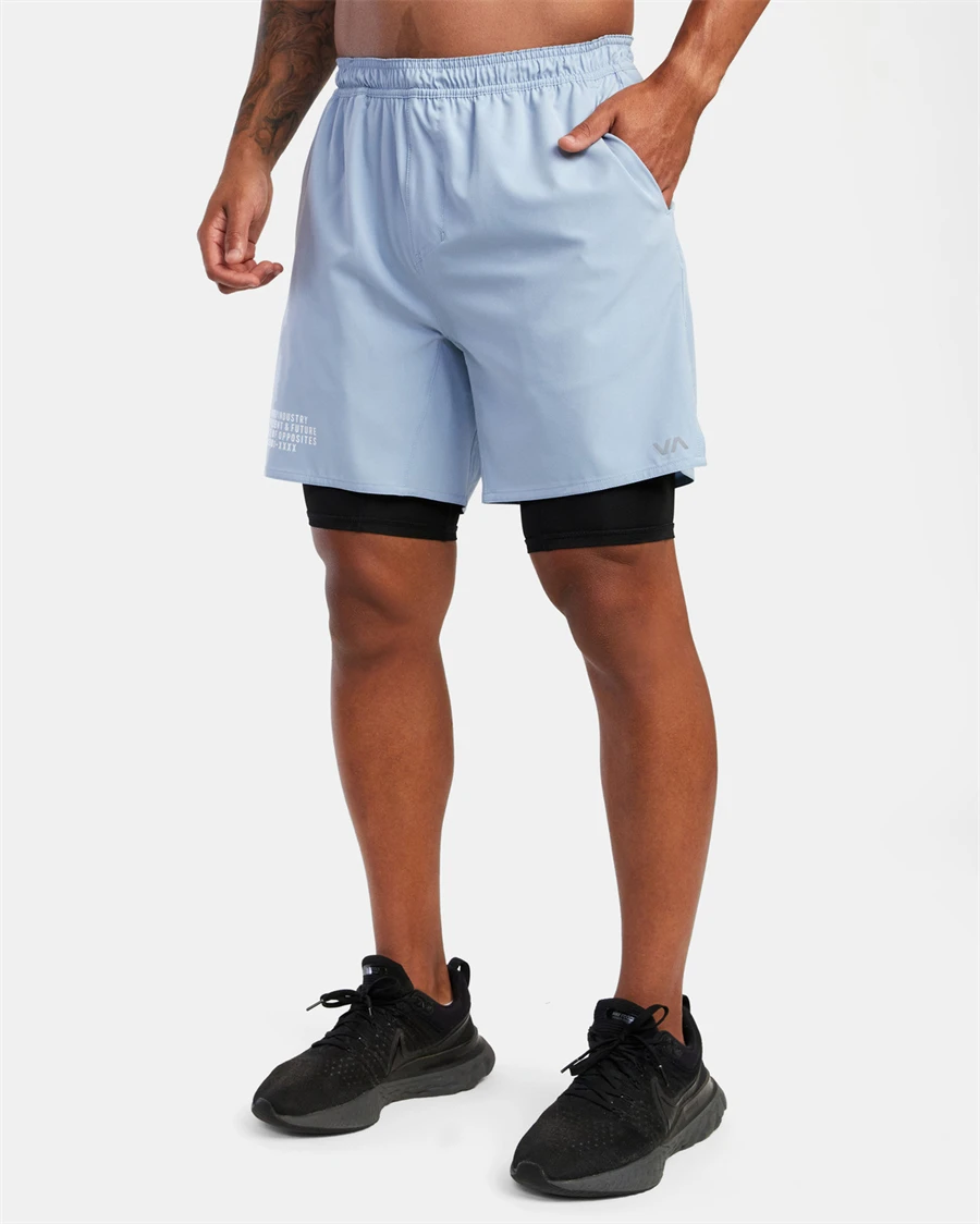 2022 New camouflage Running Shorts Men 2 in 1 Sports Jogging Fitness tatting Quick Dry Gym Training Sport Workout Short Pants