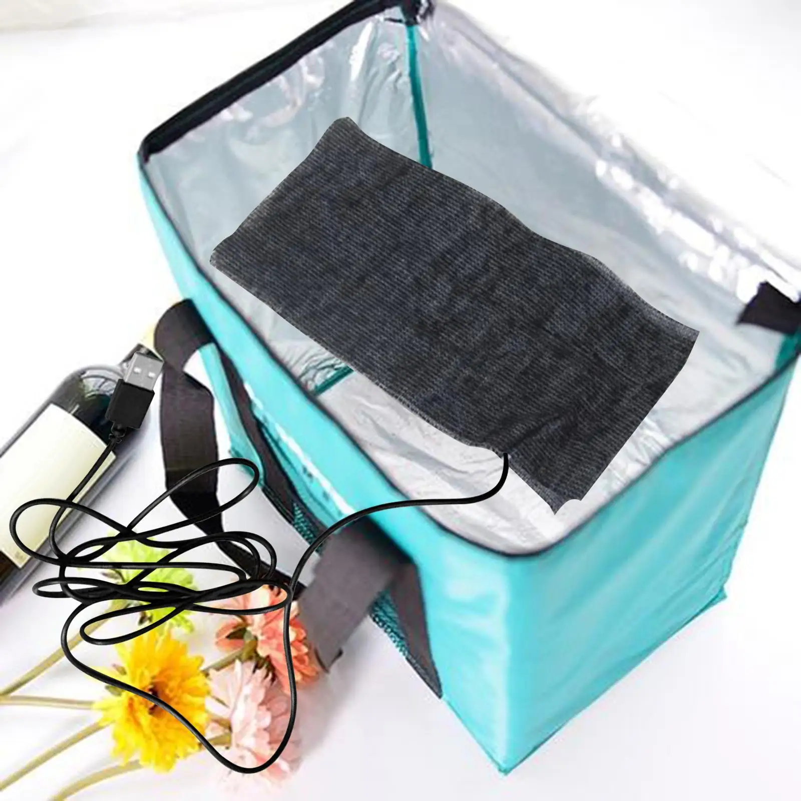 USB Thermostat Heat Preservation Plate Adult Electric Heater Plate Warmer Food for Food Bag Milk Bottle Work Picnic School