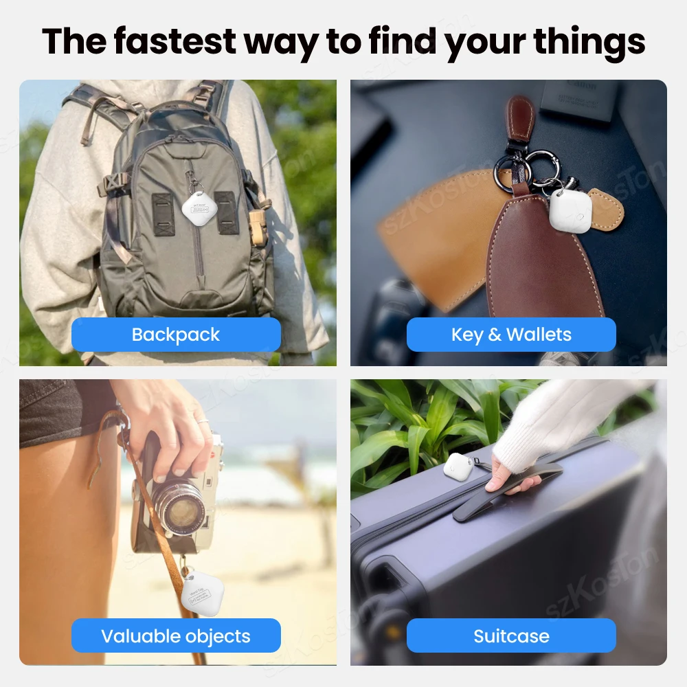 Pets GPS Tracker Bluetooth itag Apple Find My APP Anti Lost Device Cats Dog Tracker Car Key Kids GPS Mini Locator