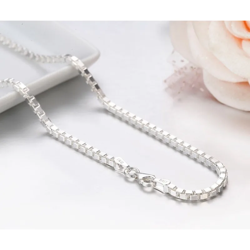 Sterling Argento Lucido Placcato Rodio Sfaccettato Hoop Stile Orecchini (3x15mm
