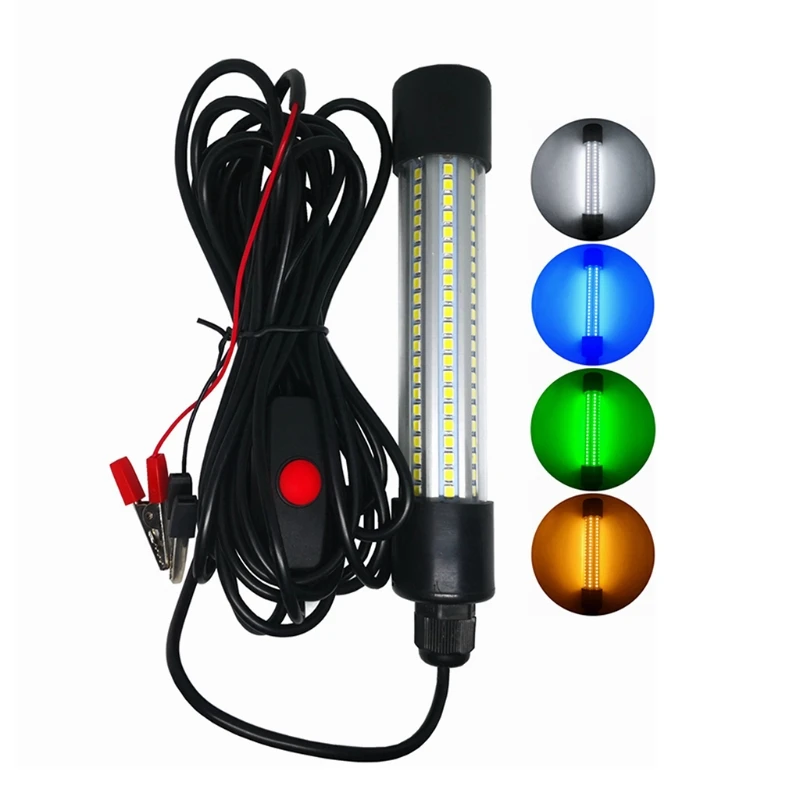 

LED Fishing Night Light Underwater Fish Lure Bait Finder Lamp Dropship