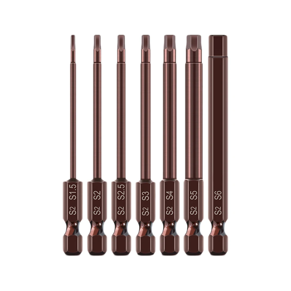1pc 65mm Sechskant-schraubendreher-bits H1,5-H6mm Magnetische Sechskantschaft Elektrische Schraubendreher-bits Power Werkzeug Teile – Detail 1