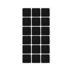 Felt Chair Leg Pads - Self - Adhesive Anti - Slip Floor Protectors - 36pcs(2 Sheets) (Square Black)