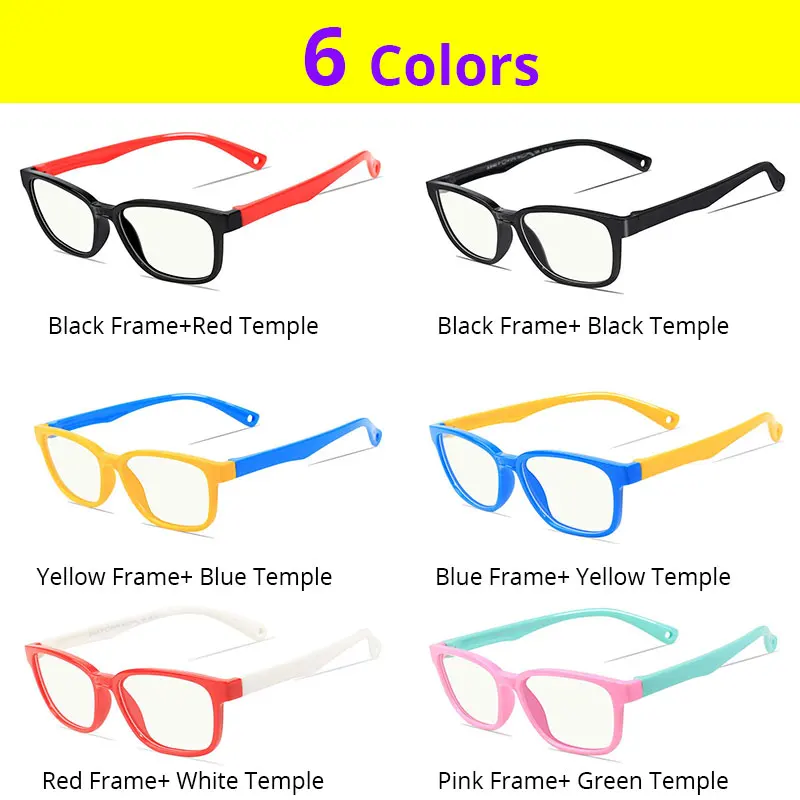 Vanlook Kids Anti Blue Ray Computer Glasses Boys Girls Silica Gel Teenage Protective Gaming Antireflective Children Spectacle