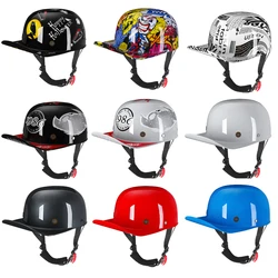 2022 New Vintage Motorcycle Helmet baseball cap helmet men's and women's children's scooter half face Vintage four seasons hat