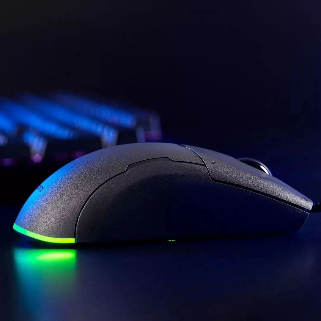 Xiaomi Game Mouse Lite com Luz Rgb Cinco Engrenagens Ajustadas 80 Milhões de Hits Ttc Micro Move 220 Ips - Imagem 6