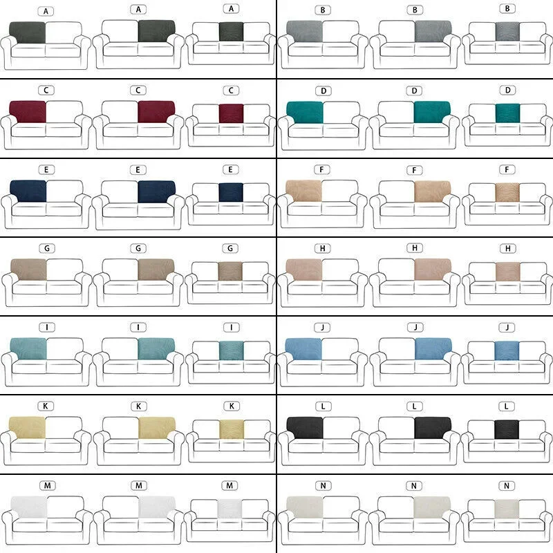 Stretch Couch T Cushion Cover Or Sofa Backrest Cushion Slipcover Suitable for Armchair Loveseat Sofa, Couch Back Cushion Cover 3