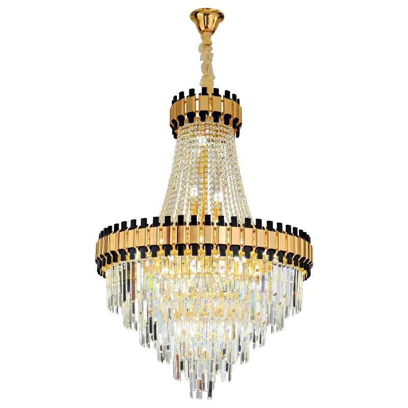 

Duplex Loft Hollow Villa Crystal Large Chandelier PostModern Living Room Hotel Lobby Light Luxury Pendant Light 85-265V