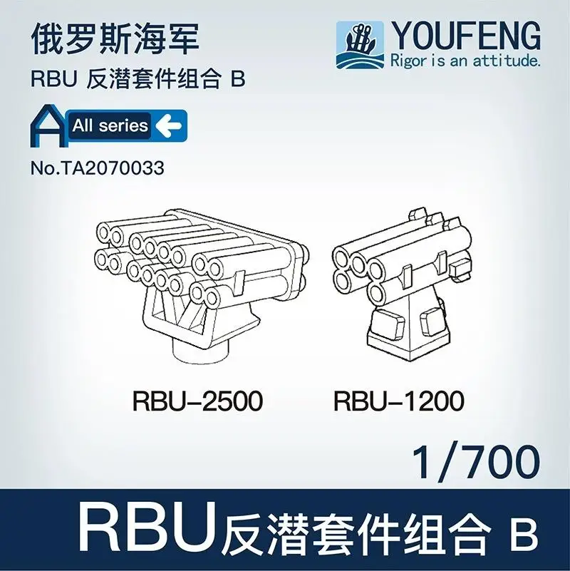 

YOUFENG MODELS 1/700 TA2070033 Anti-submarine missile system RBU