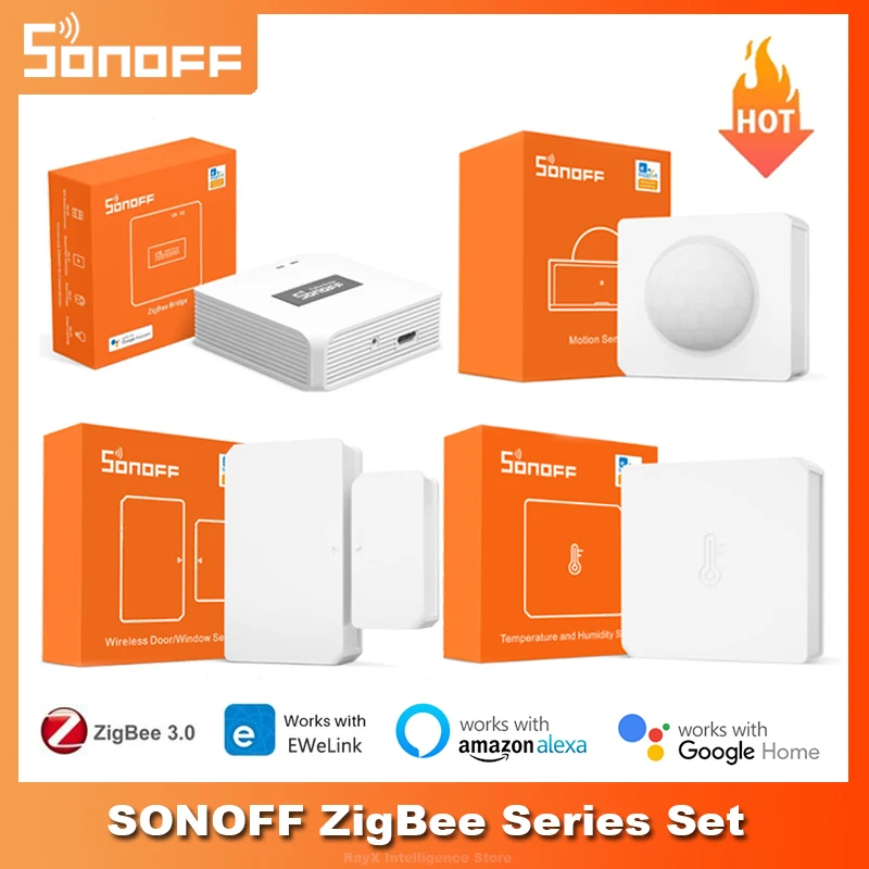 SONOFF Zigbee 3.0 ZBBridge / Wireless Switch / Temperature Humidity /  Motion / Door Sensor Work with eWelink Alexa Google Home