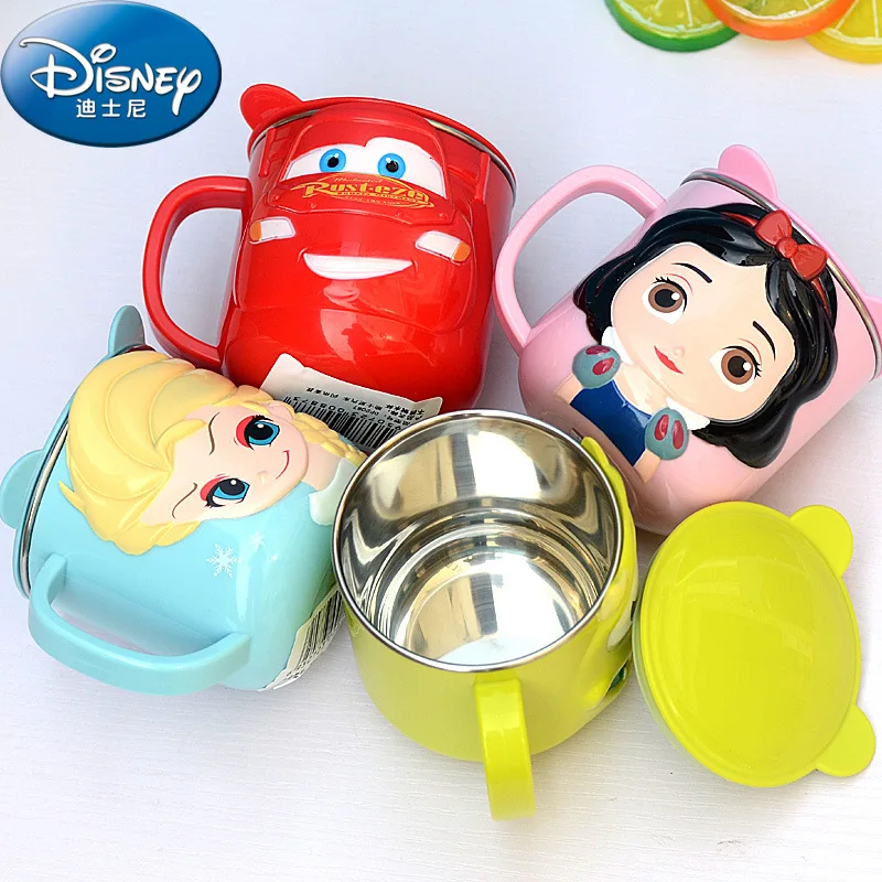 Baby Products Online - Disney Cups Kids Mickey Mouse Minnie Cup Mermaid  Princess Transparent Plastic Milk Cup McQueen Cute Cartoon Toothbrushing  Cup - Kideno