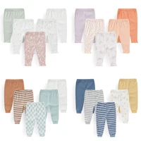 Kiddiezoom 5 Pcs/Lot Fashion Cute Cartoon Baby Boy Girl Pants 0-12Months Cotton Soft Newborn Leggings 1