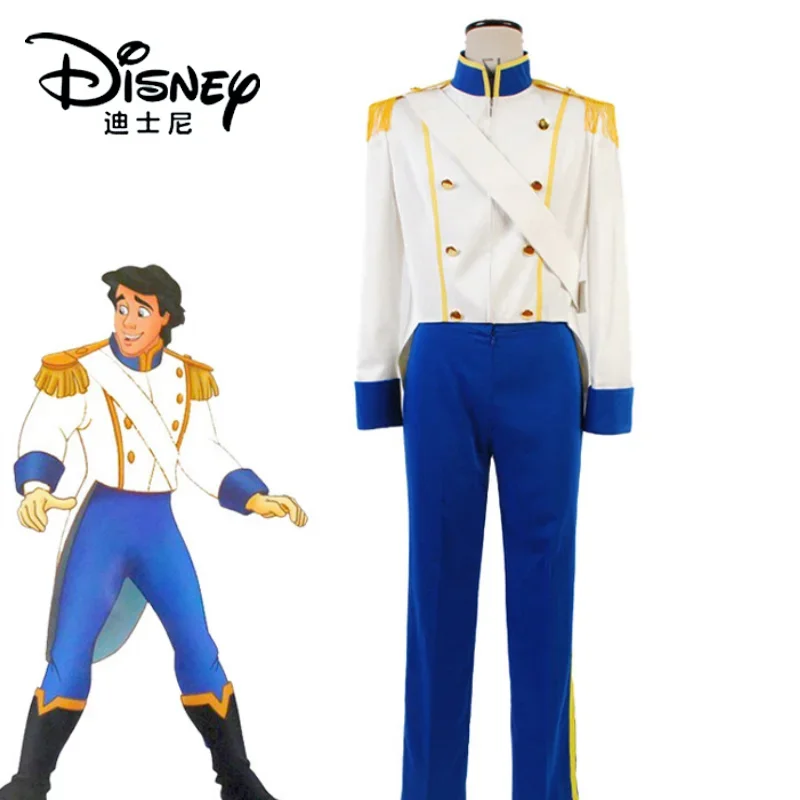 thumbnail image 1 of Disney Deluxe The Little Mermaid Prince Eric Costume Cosplay Disguise Carnival Performance Party Cos Adult Clothing Birthday, 1 of 5