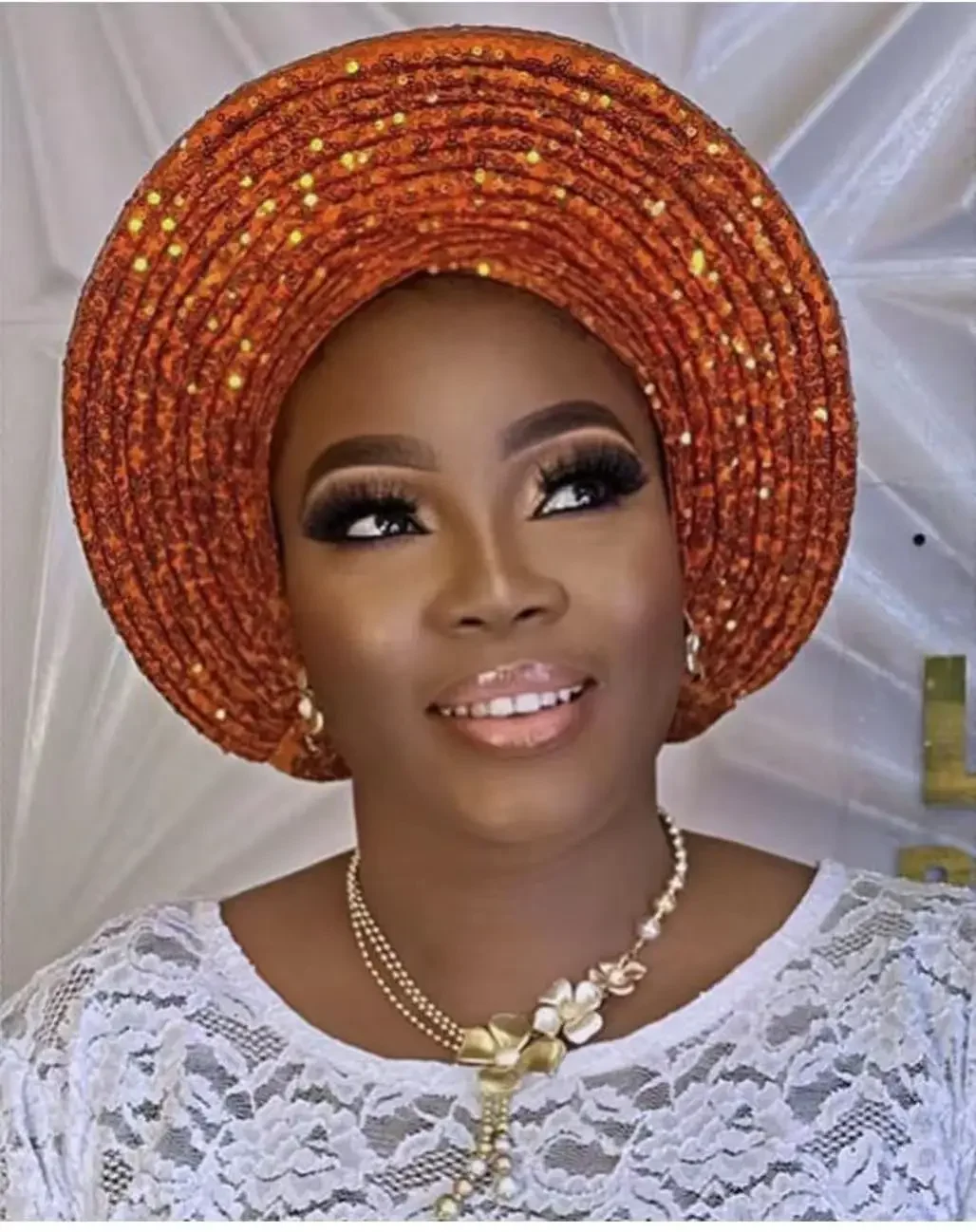 African Head Wraps Sequins Turban Cap Gele Headtie Head Wrap Hijab Headpiece for Women