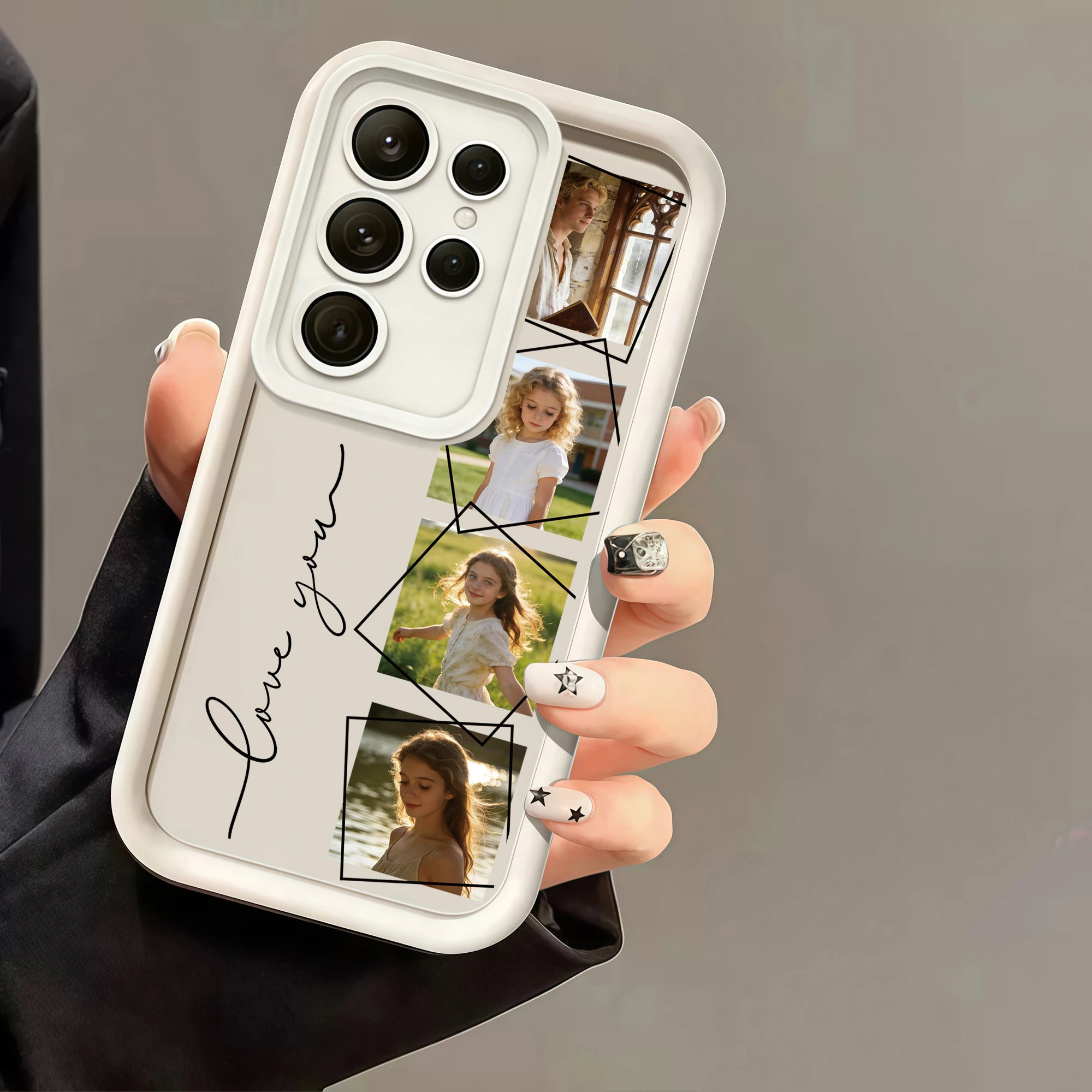 Custom Photo Family Friends Couple Pictures Soft TPU Phone Case thumbnail 2