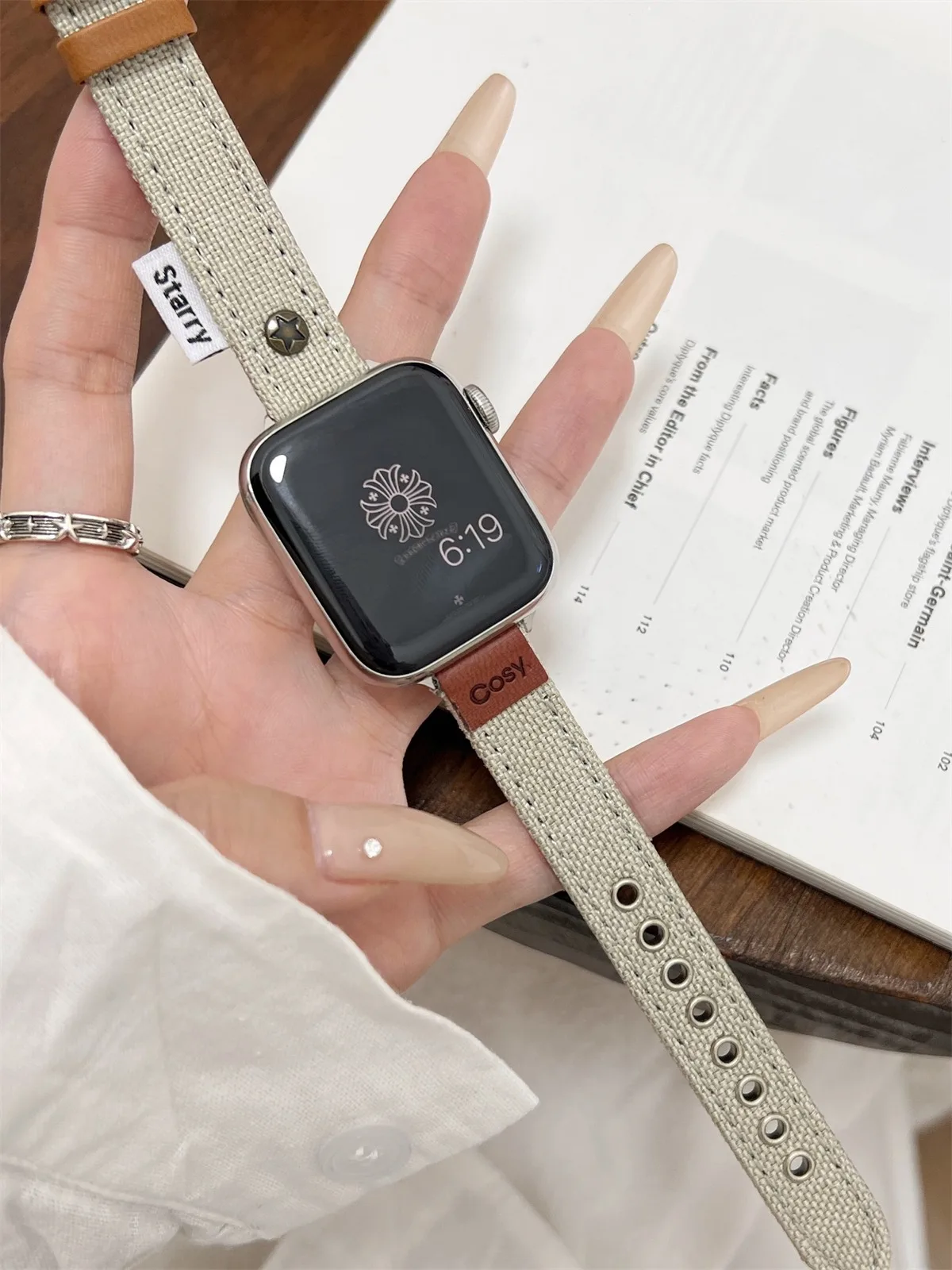 Watch Band For iWatch 42/44/45/46/49mm 38/40/41mm PU Leather Fashion Watch Strap For Watch Series Ultra2 Series 10/9/8/7/6/5/4/3/2/1_voghion.com