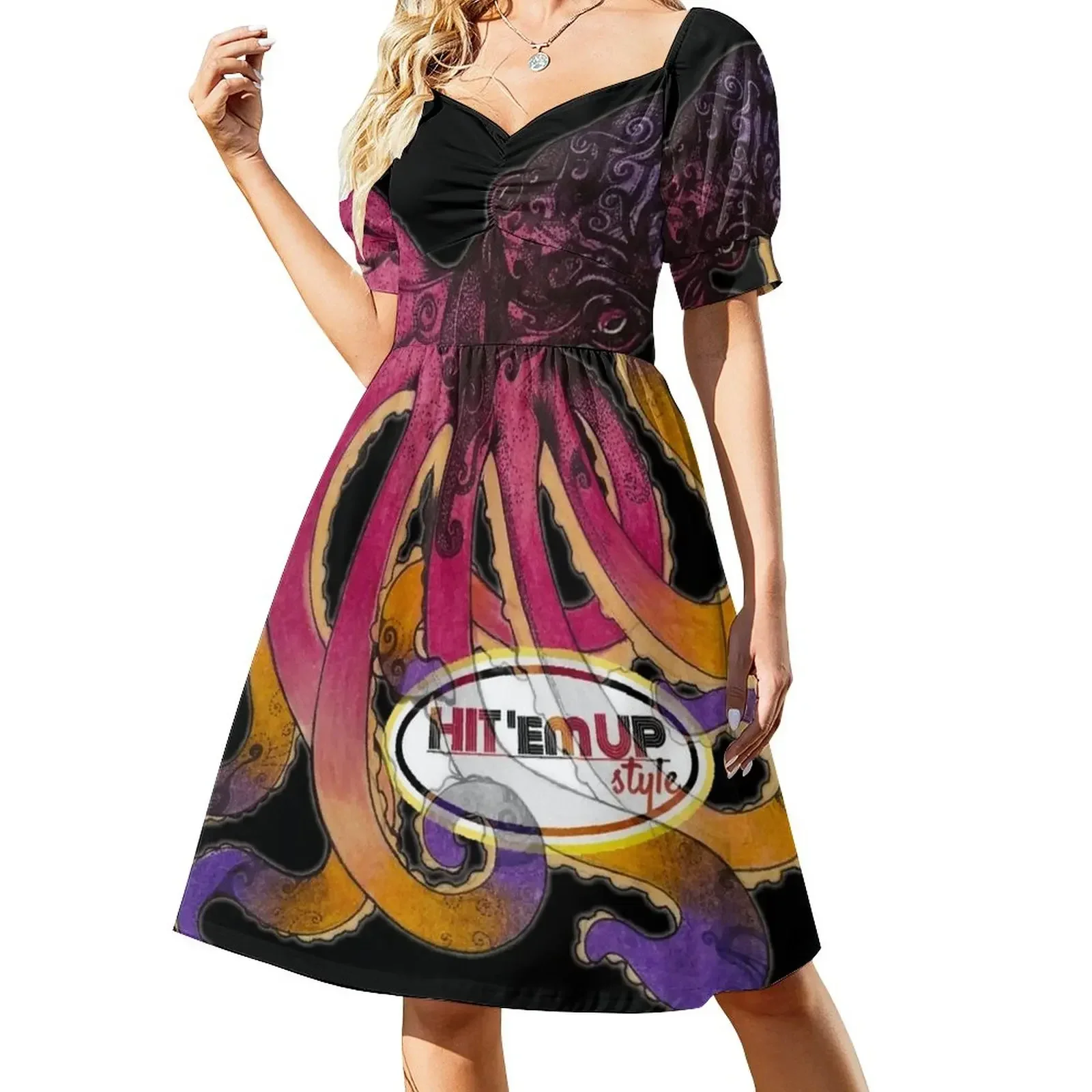 thumbnail image 1 of Vestido de manga corta Da He'e Vestidos de mujer Vestido de vendaje Vestido de mujer Fiesta de noche, 1 of 7
