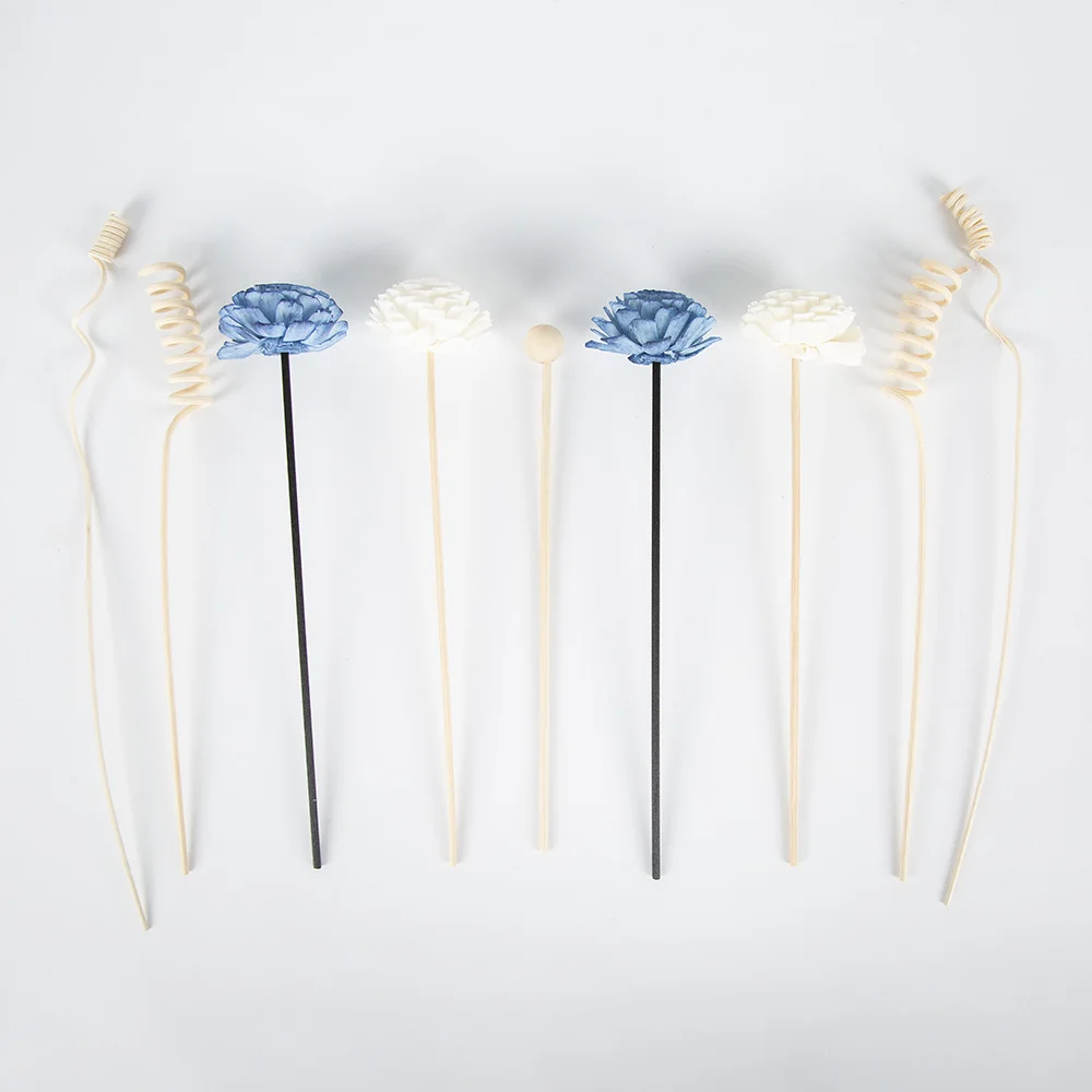 Home fragrance products 9PC Blue Chrysanthemum Flower Diffuser Refill Stick