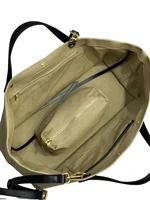 Sac à main fourre-tout en toile et cuir pour femmes, sac à bandoulière pour les aisselles, loisirs polyvalent, décontracté, Chic, élégant, pochette 3