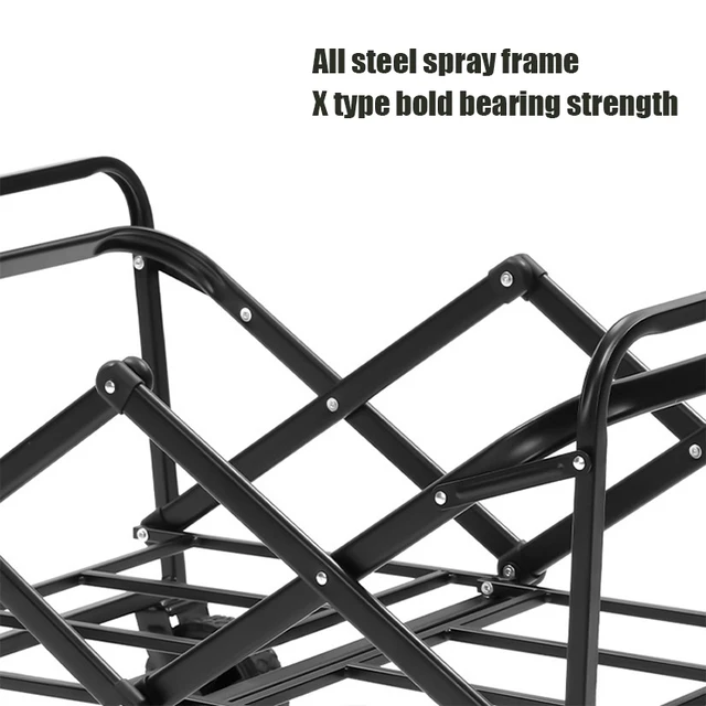Hordozható Kültéri Kemping Kocsi Nagy Kapacitású, Könnyű Hajtogató Többfunkciós Tábor Pótkocsi Kempingfelszerelés - Image 3