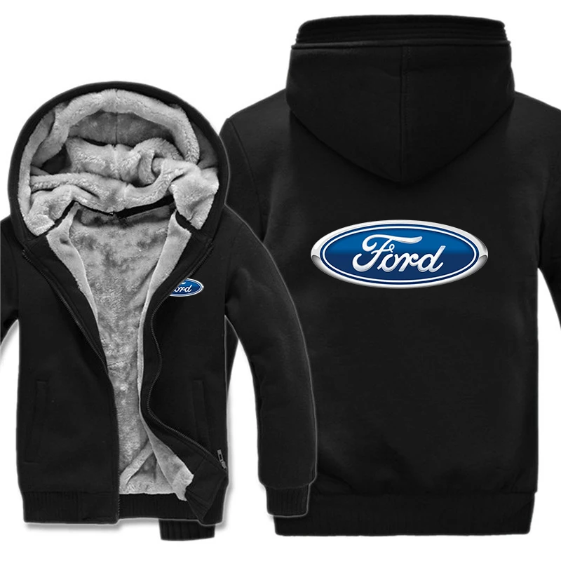 Ford Performance Hoodies Men Fashion Coat Winter Warm Fleece Ford Performance Sweatshirts Jacket Pullover 5