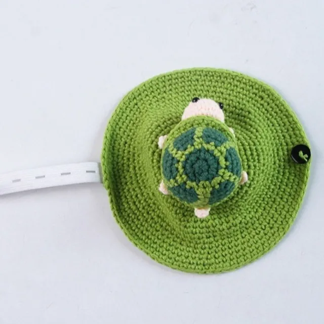 Cute Handmade Turtle Sweater Warm Decorative Turtle Cosplay Costume Bee Shape Knitted Pet Tortoise Clothes Cosplay Event 3