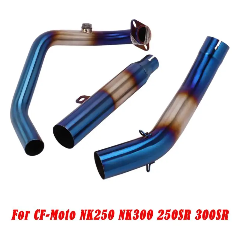 Front Link Pipe For CF Moto NK250 NK300 250SR 300SR Motorcycles Exhaust Pipe Header Tube Muffler
