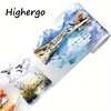 2m/ Roll Matte The Four Seasons PET Sticker Decorative Natural Scenery Tape For Scrapbook Magazine Aesthetic Stationery 2