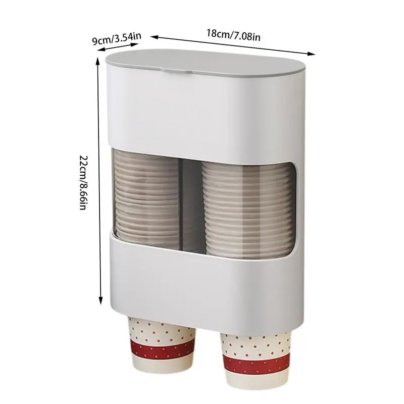 Home Double tube Bottle Holder Rack save space wall mounted pull-out cup dispenser Effective protection against dust contaminant