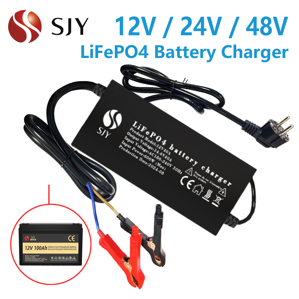 Lithium iron phosphate battery charger 14.6V40A 29.2V30A 58.4V30Aï¼Support 12V, 24V, 48V LiFePO4 Battery