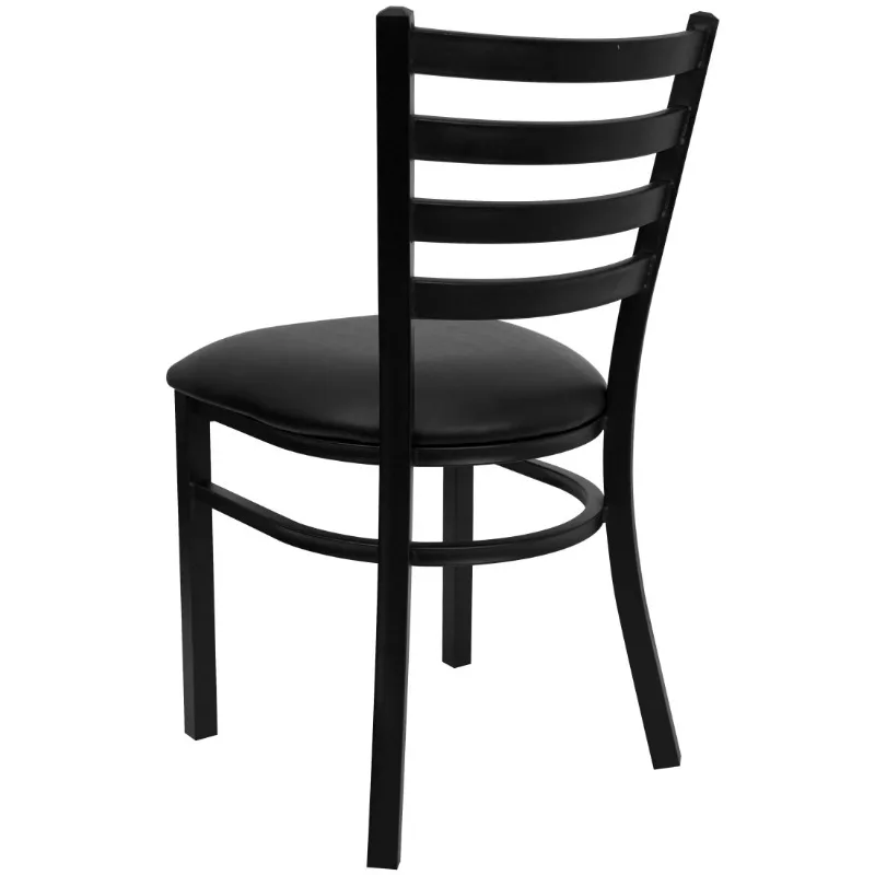 Series Ladder Back Metal Dining Chair for Restaurants, 5