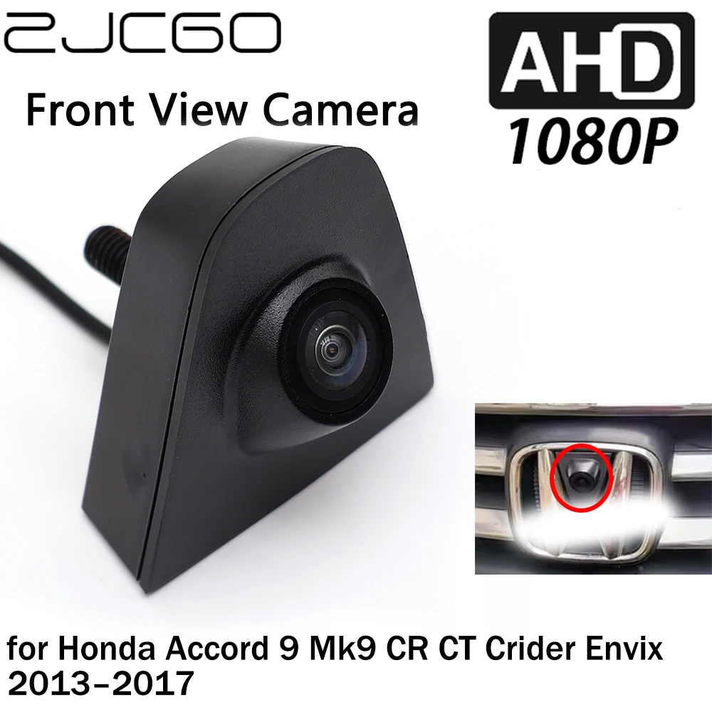 

ZJCGO Car Front View LOGO Parking Camera AHD 1080P Night Vision for Honda Accord 9 Mk9 CR CT Crider Envix 2013–2017