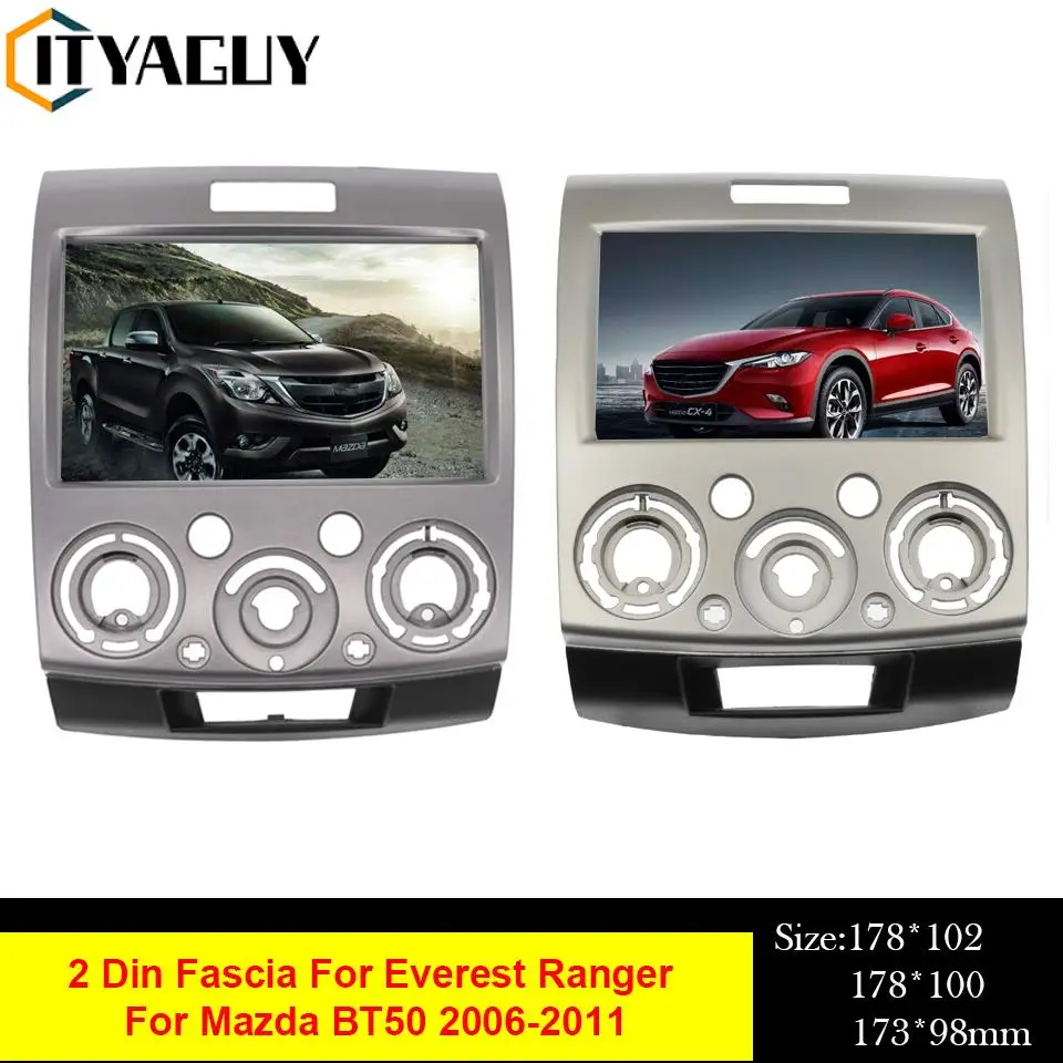 Car Audio Radio Pannello Stereo Telaio Fascia Per Ford Everest Ranger Mazda Bt-50 Bt50 Facia Dashboard Mount Lunetta Trim Kit