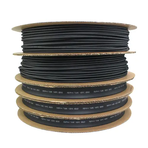 Black Heat Shrink Tubing 1-14mm Diameter Heatshrink Sleeving Wrap for DIY Wire Connector Repair - Assorted Sizes