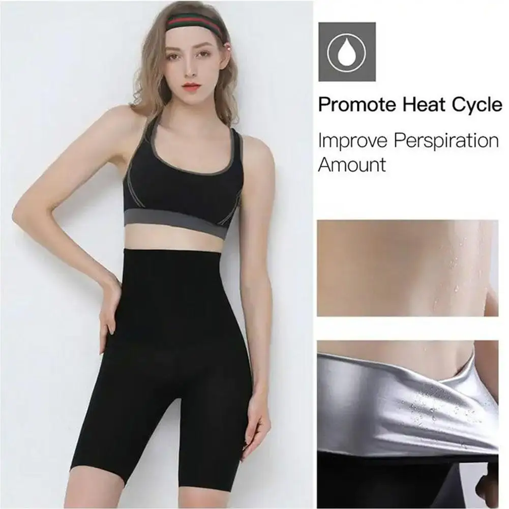 

1 Pcs Fitness Explosive Sweat Pants Women's Thin Waist Pants Explosive Capris Waist Sweat Yoga High Sports Suit Lift Hip Ru G3D0