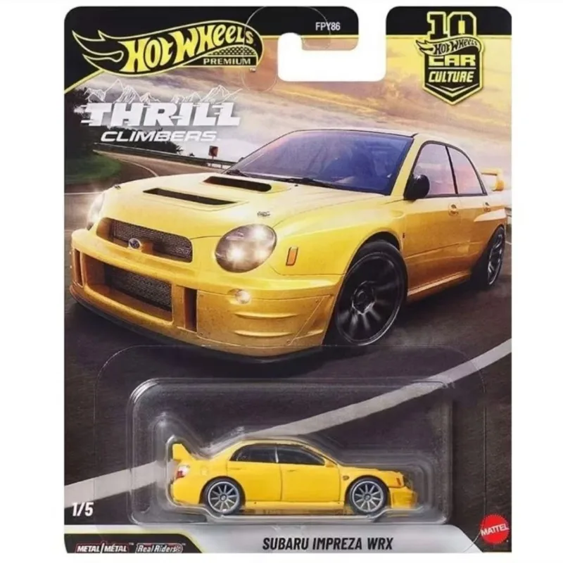 핫휠 프리미엄 FPY86-Q 스릴 클라이머, 스바루, 포르쉐, 랜서 EVO, 란치아, 벤츠, 1:64 다이캐스트 모델 어린이를 위한 수집가 선물