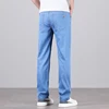 4 Colors New Lyocell Jeans Men's Clothing Thin Stretch Straight Business Casual Denim Pants Loose Cotton Trousers For Male 5