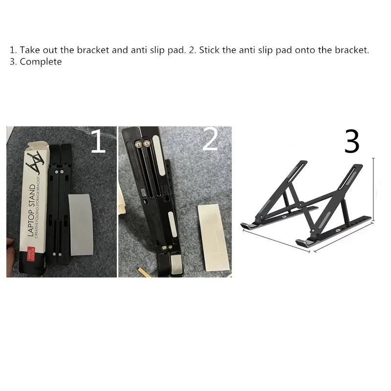 Laptop Stand Foldable Cooling Notebook Bracket Adjustable Ergonomic Support Base Holder Tablet Accessories