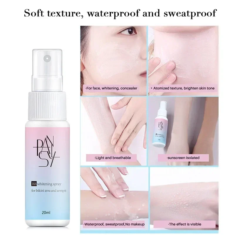 Whitening Concealer Spray Brightening Moisturizing BB Cream Face Foundation Face Primer Foundation Skin Beauty Cosmetics 6