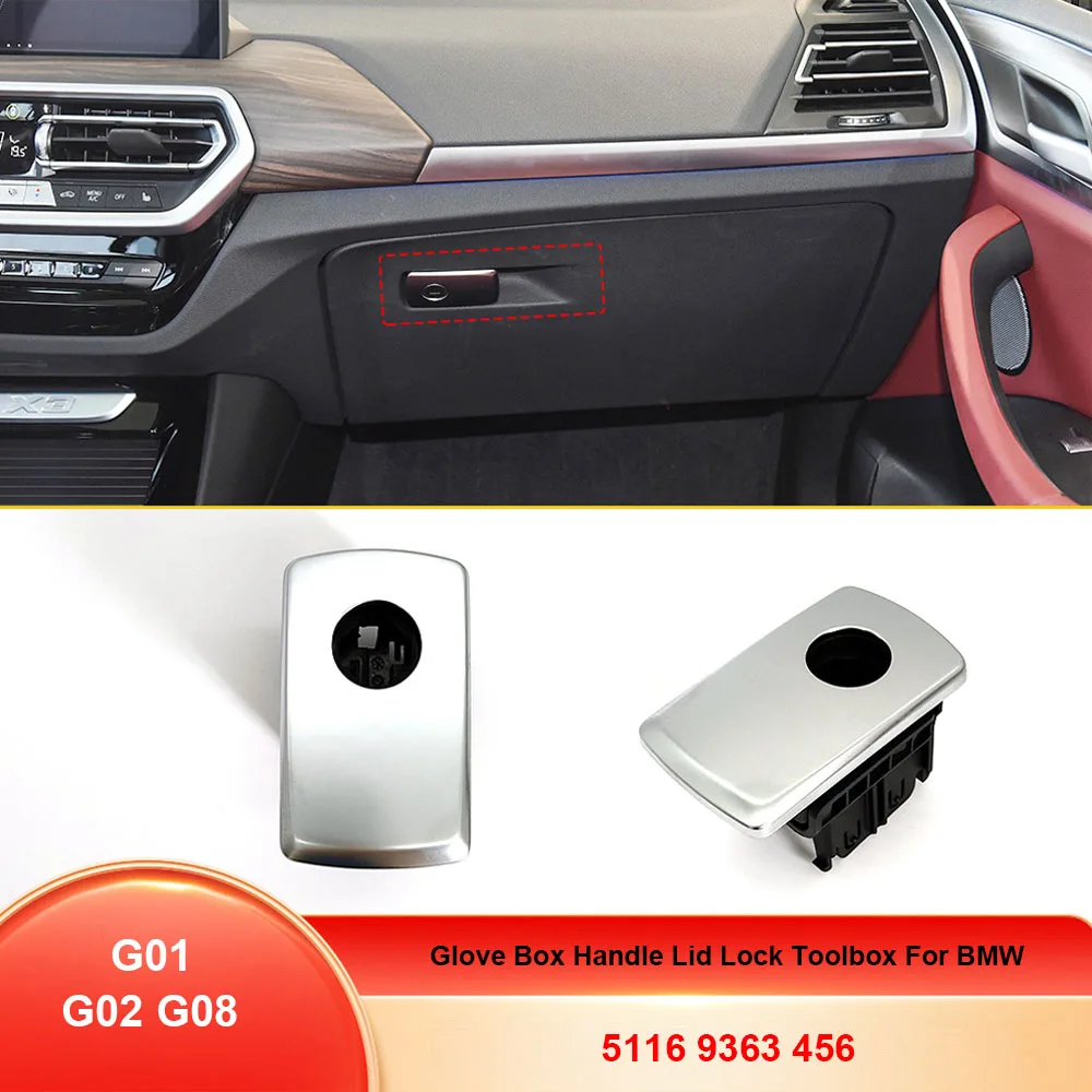 

Car Glove Box Handle Lid Lock Toolbox Glove Boxes Cover Switch Replacement For BMW G01 G02 G08 X3 X4 51169363456