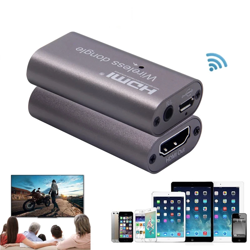 Wireless Wifi Hdmi Tv Stick Mirroring Dello Schermo Condividi Display Dongle Adapter Media Streamer Ricevitore Per Iphone Android Phone To Tv