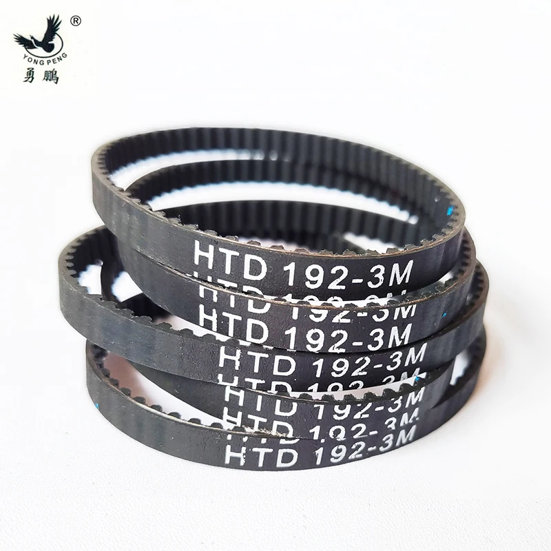 5 개 192 HTD3M 타이밍 벨트 길이 192mm 너비 6mm 64 톱니 고무 폐쇄 ..