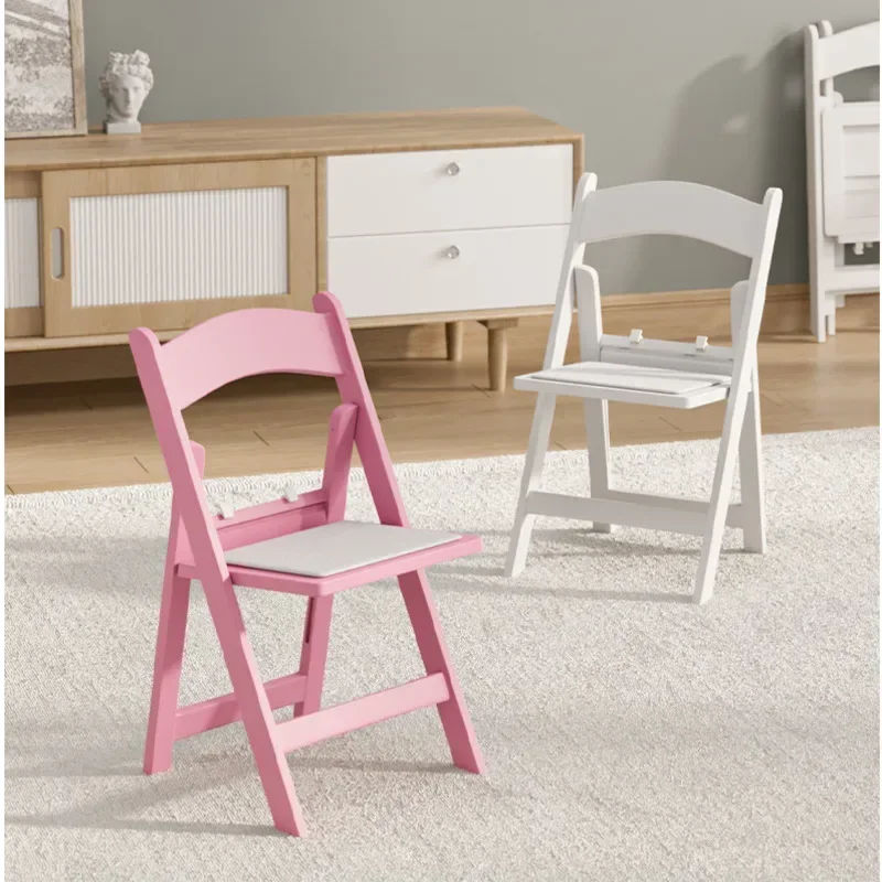 Stylish Folding Children's Chair Portable Kid-Friendly Dining Chair with Comfortable Backrest Safe and Easy-to-Store Design