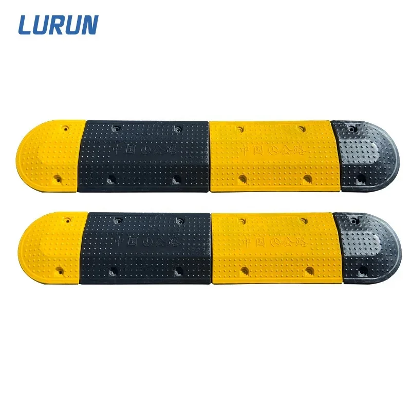 Thailand 1000mm Popular Road Rubber Speed Hump Car speed Block Speed Bump