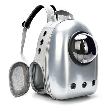 2910-606559.jpg Traveling Outdoor Cat Backpack Pet Carrier Backpack Space Capsule Bubble Transparent Backpack for Cats and Puppies