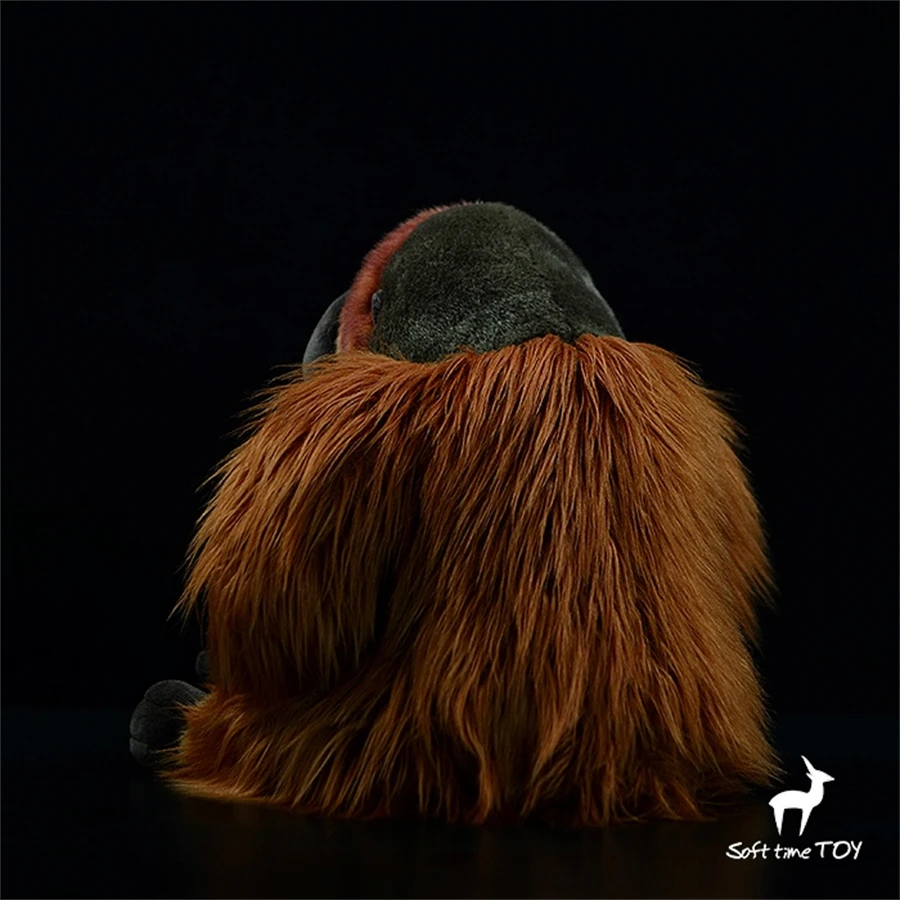 Orangutan Ape High Fidelity Anime Cute Plushie Red Gorilla Plush Toys Lifelike Animals Simulation Stuffed Doll Kawai Toy Gifts 4