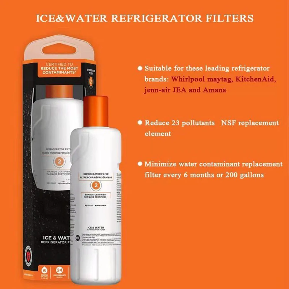 3PCS Refrigerator Water Filter for EDR2RXD1